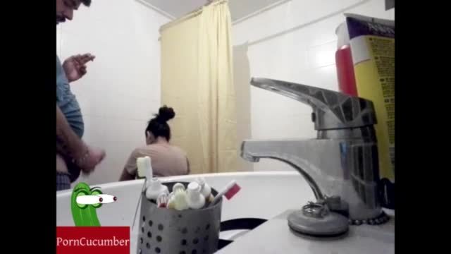 He fucks her in the toilet after shitting