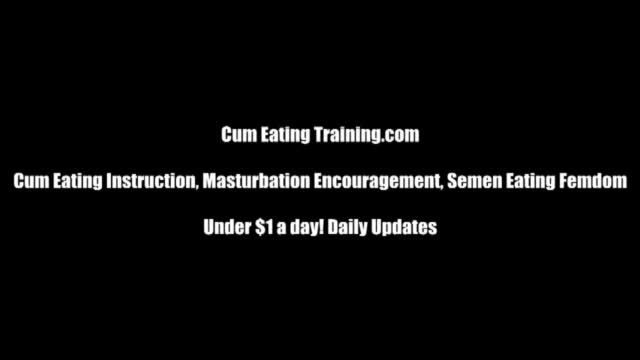 Eat your cum while we watch cei