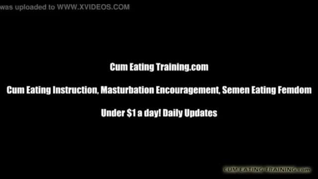 It gets me so wet when you eat your own cum cei